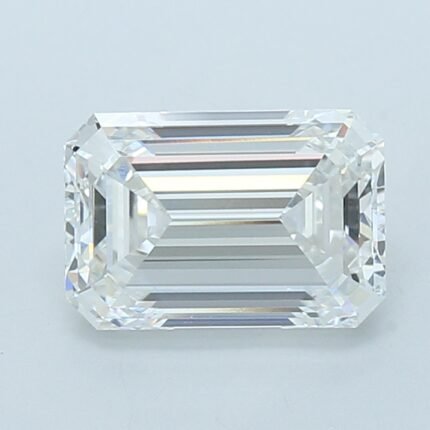 2.13 Carat Emerald Cut Diamond - F Color, VVS2 Clarity